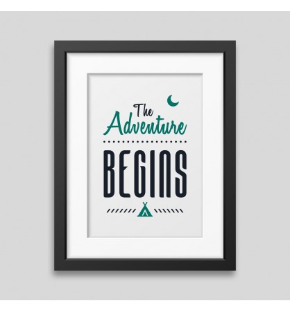 The adventure begins Framed poster